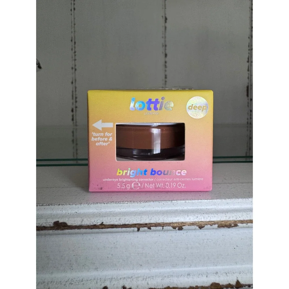 Lottie London Bright Bounce Undereye Brightening Corrector Deep 0.19 Oz New